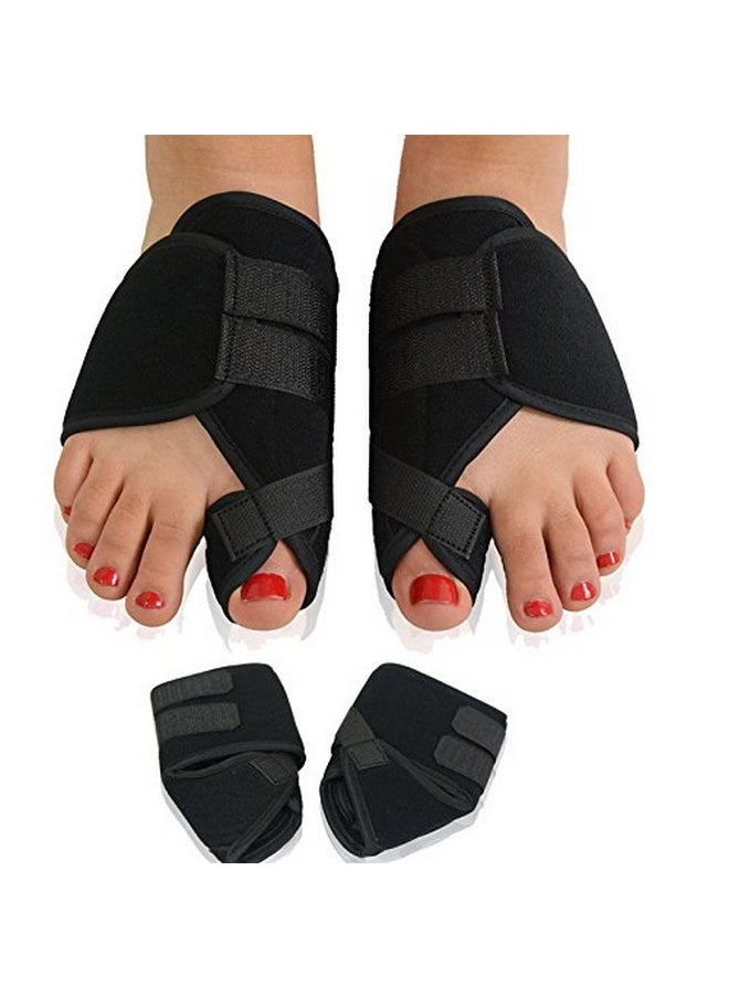 Toe Separator For Men Adjustable Bunion Corrector Toe Straightener Hallux Valgus Splint For Women Orthopedic Tight Fitting Band Foot Thumb Supporter Brace For Pain Relief (1 Pair) (Without Rope)