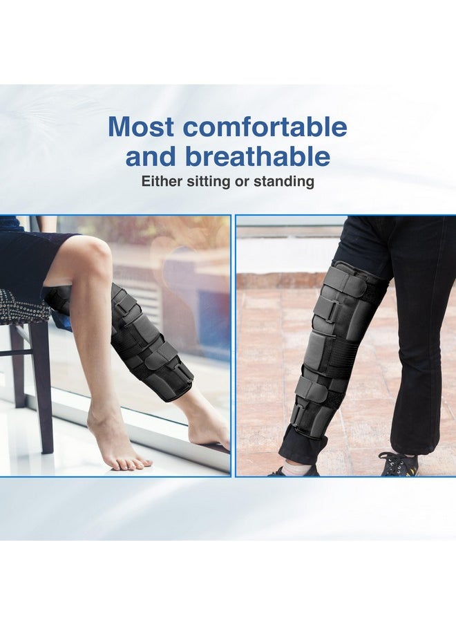 Knee Immobilizer Brace For Knee Support For Dislocation Injuries Ligament Tear Wraparound Knee Stabilizer Splint For Men & Women (19” Long) (4Xl)