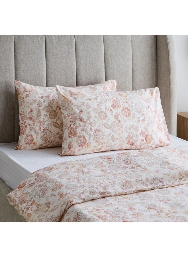 Madison Florsy 3-Piece Printed Cotton King Duvet Quilt Cover Set 220 x 220 cm