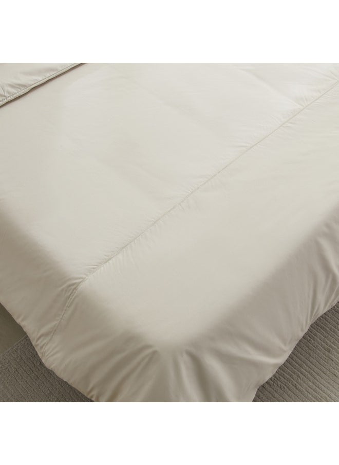 Purely-percale 3-Piece 300TC Percale Twin Duvet Quilt Cover Set 150 x 220 cm