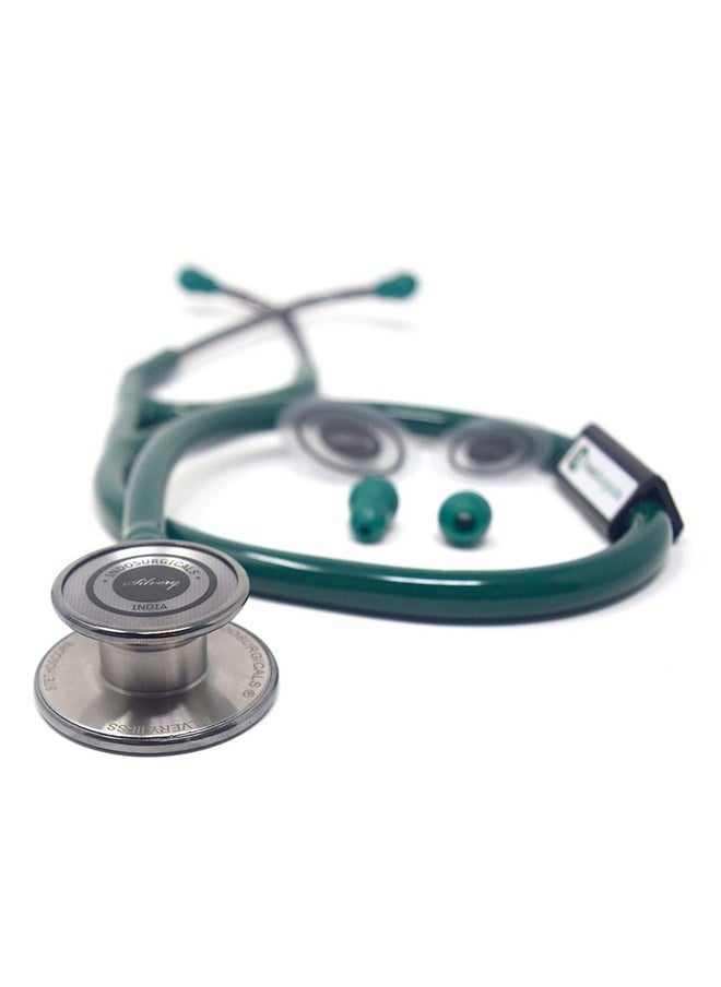 Silvery Iii-Ss Stethoscope (Green)