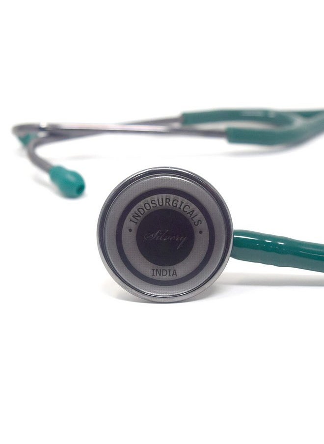 Silvery Iii-Ss Stethoscope (Green)