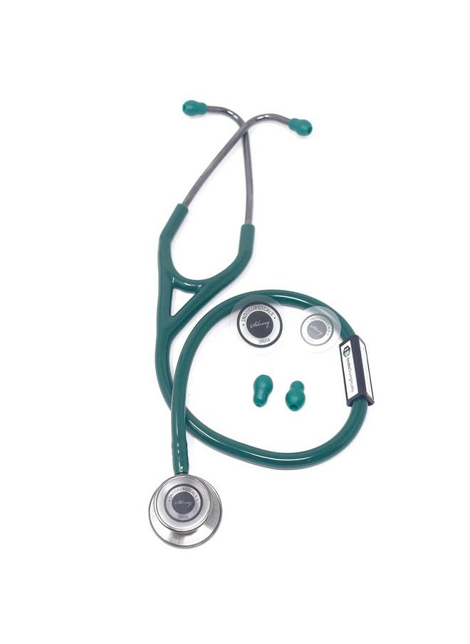 Silvery Iii-Ss Stethoscope (Green)