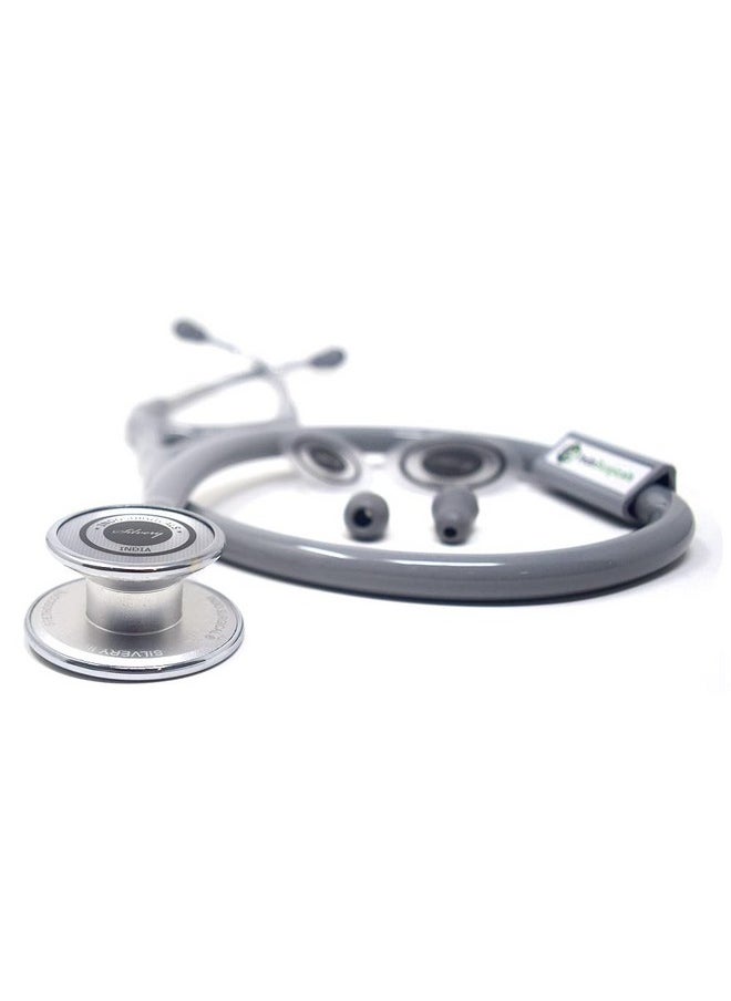 Indosurgicals Silvery Iii Stethoscope (Grey)