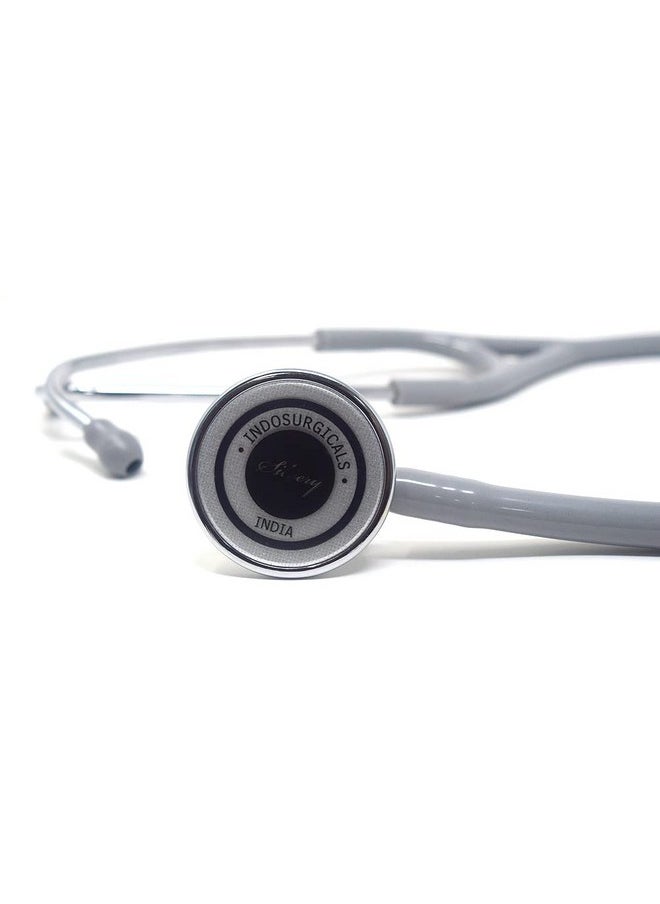 Indosurgicals Silvery Iii Stethoscope (Grey)