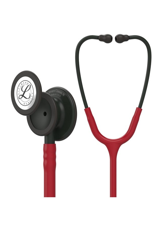 Classic Iii Monitoring Stethoscope, 5868, More Than 2X As Loud*, Weighs Less**, Stainless Steel Black-Finish Chestpiece, 27