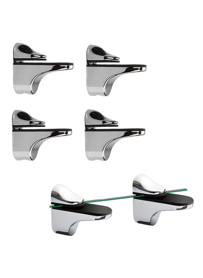 4Pcs Adjustable Glass Shelf Bracket for 3-20mm Thickness Shelf Glass Shelf Support