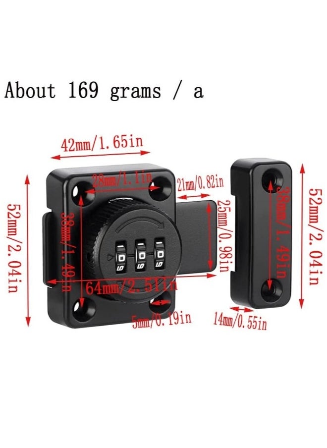 Mechanical Password Lock Mechanism Rotary Room Door Combination Office File Cabinet Sliding Buckle Surface Mounted Old Style