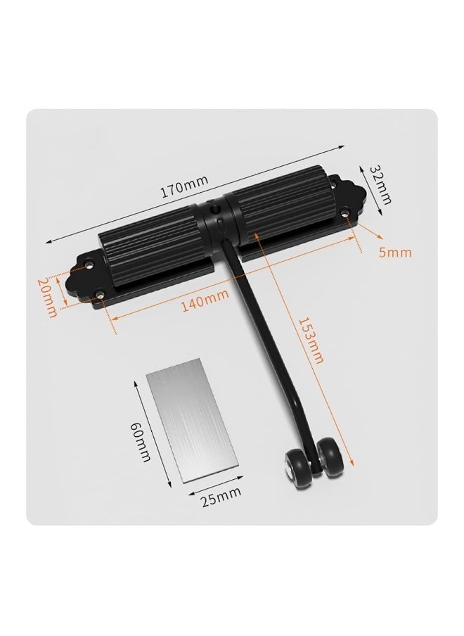 Automatic Hydraulic Door Closure Heavy Duty Gate Closer for Interior Exterior Safety Spring Loaded Door Closer Overhead Fire with Adjusting Rod And Screws