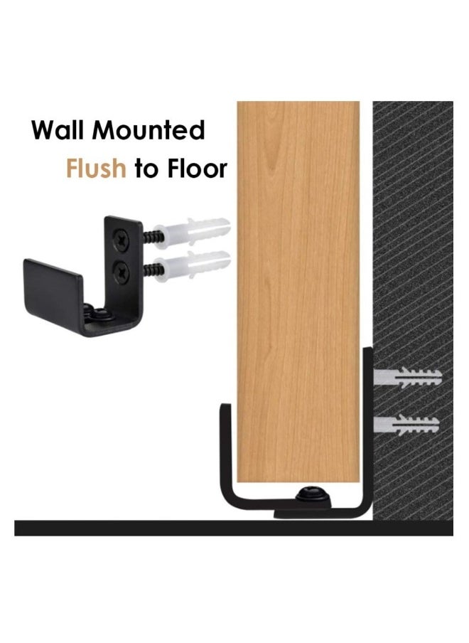 Sliding Barn Door Hardware Track Kit Carbon Steel Flat Track System Closet Rail Sliding Kit for Single Door with Screws