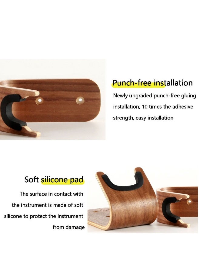 Wall Mount Violin or Erhu Hanger Rack - Easy Install Shelf for Violin, Erhu, Instrument Accessories - Secure Hanging Display for Home and Studio Use (Violin, Erhu)