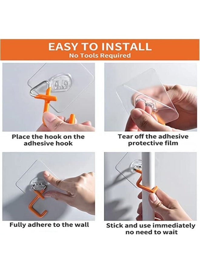 Mop and Broom Holder Wall Mount Broom Gripper Holds Self Adhesive No Drilling Super Anti-Slip Wall Mount Tool Racks Stainless Steel Mop and Broom Hooks Organizer