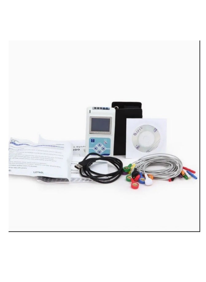 ECG 3 Channel Holter ECG System Dynamic 3 Lead Electrocardiogram