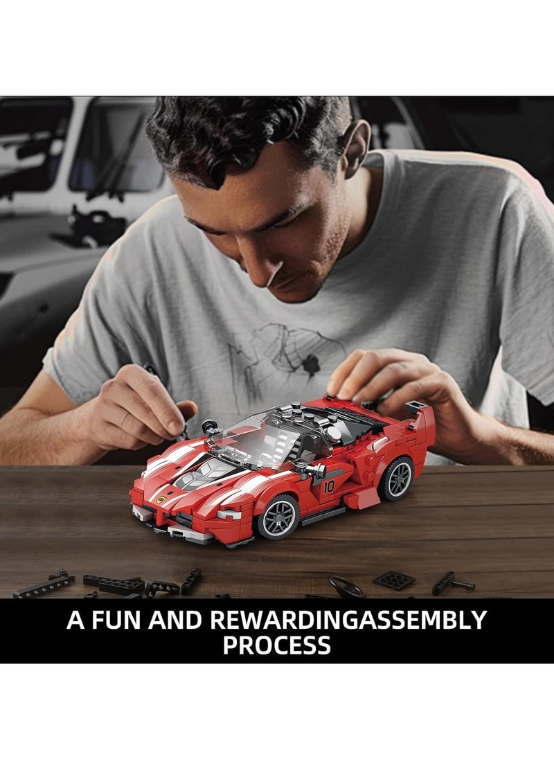 Sports Car Building Sets for Boys Adults, Collectible Mini Race Car Toy for Teens Kids Car Lovers, 1:24 Car Model, Ideal Gift for Birthday, Children‘s Day - 392pcs