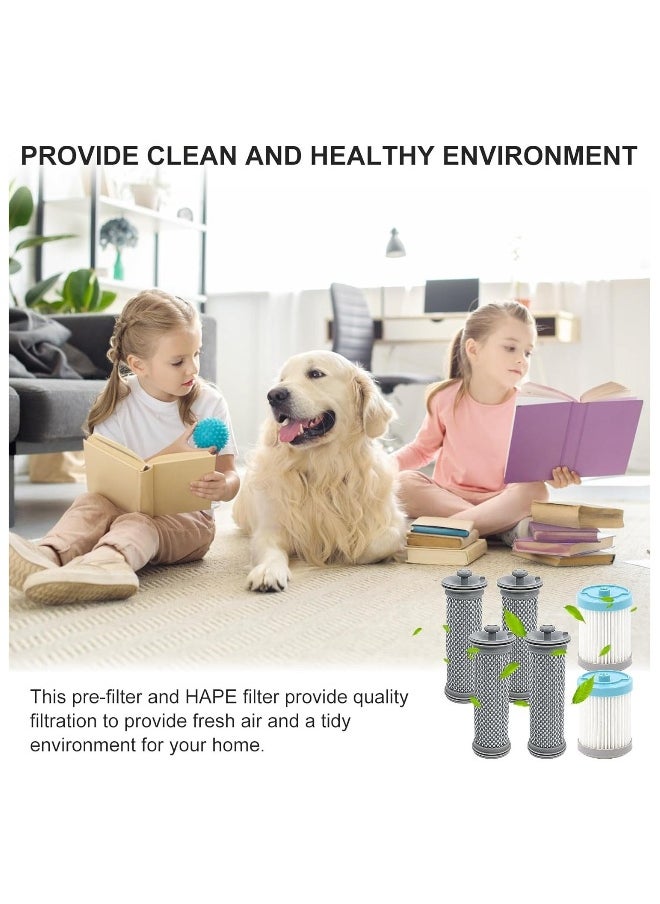 Cordless Vacuum Filter Replacement Kit for Tineco A10/ A11 Hero A10/A11 Master and for PURE ONE S11 for PWRHERO11 Snap Cordless Vacuum Cleaner 4 Pre Filters 2 HEPA Filter