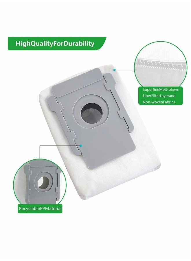 3 Pack Sweeping Accessories Dust Bag, Compatible for IRobot Roomba i6 i3 E5 E6 S9 Sweeping Robot Accessories, Vacuum Clean Base Automatic Dirt Disposal Bags, Vacuum Bag