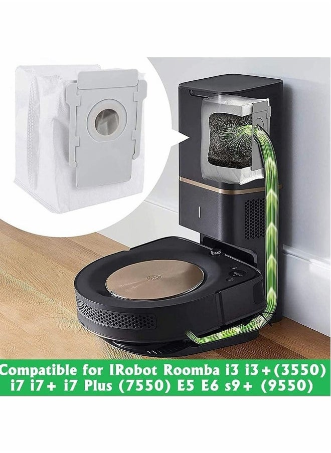 3 Pack Sweeping Accessories Dust Bag, Compatible for IRobot Roomba i6 i3 E5 E6 S9 Sweeping Robot Accessories, Vacuum Clean Base Automatic Dirt Disposal Bags, Vacuum Bag