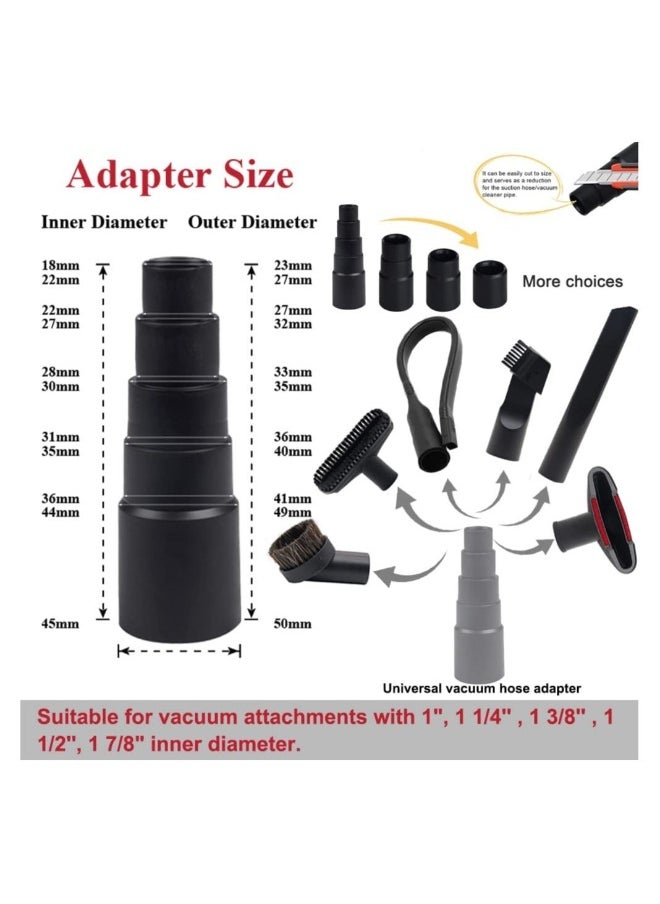 9 Pcs Universal Vacuum Attachments for Shop Vac Accessories 2 1/2
