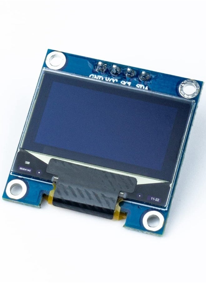 OLED Module 128x64 Pixel, 5 Pcs 0.96 Inch OLED I2C IIC Display Module 12864 SSD1306 Mini Self-Luminous OLED Screen Board Compatible with Arduino Raspberry Pi (White)