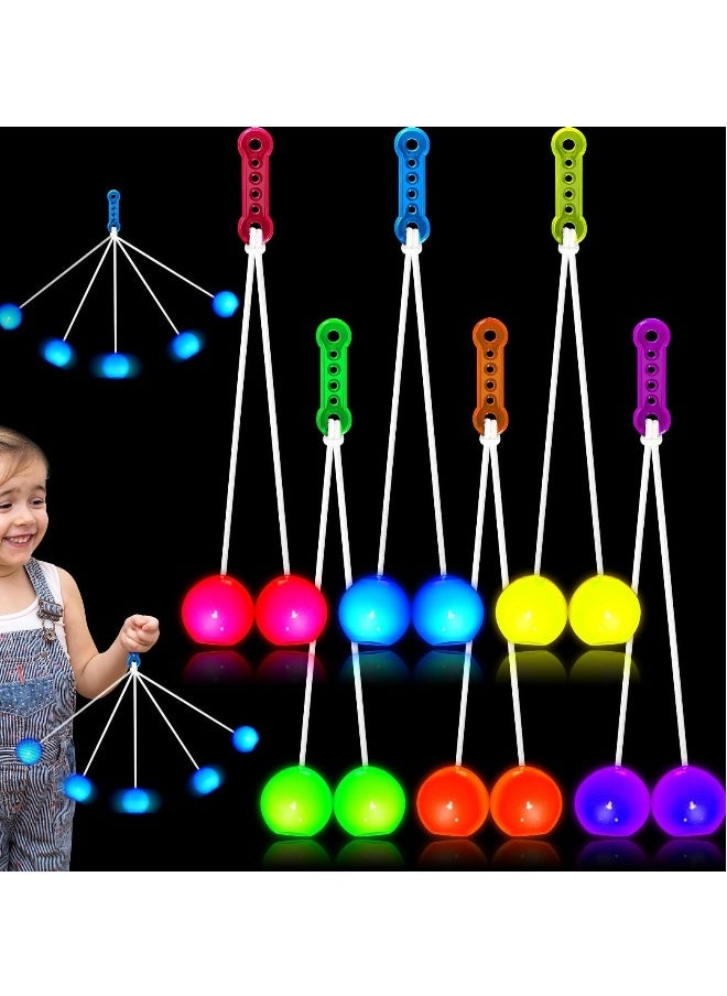 Lato Swinging Ball Toys, 6Pcs Clackers Balls, Kids Balance Training Game, Party Favors