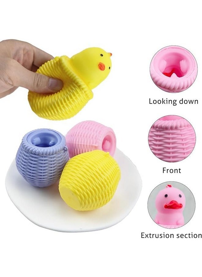 3 Squishy Fidget Squeeze Balls Press Toy For Kids & Adults Stress Relief Toy Birthday Gift (Assorted)
