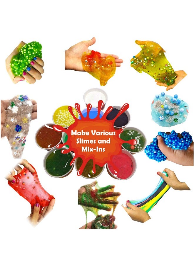 Ultimate Slime Lab. All In One. Jumbo Kit With Around 3 Kg Of Content. Make 50+ Slime. Learn Basics Of Chemistry. With Activity Booklet. Unicorn Rainbow, Foamy, Crunchy Glitter