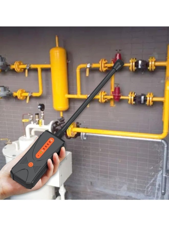 Gas Leak Detector, Combustible Gas Leak Tester with Audible and Visual Alarm, Portable Gas Sniffer to Locate Gas Leak of Methane, LPG, LNG, Fuel, Sewer Gas 0-10,000 PPM