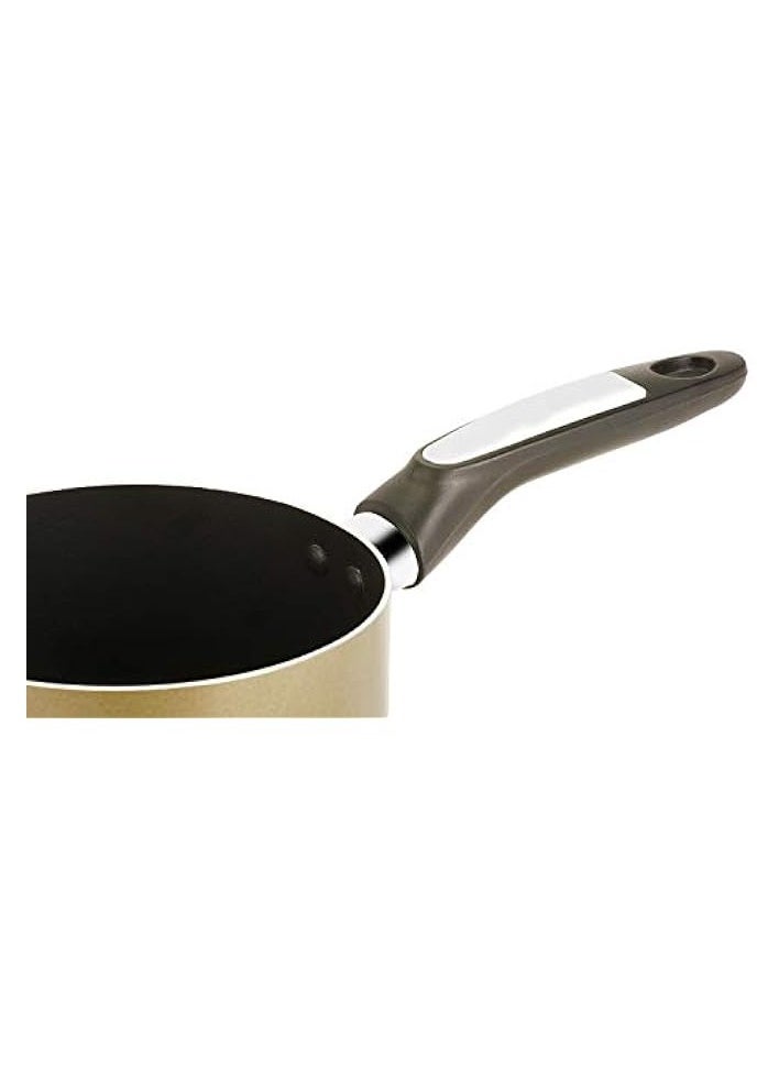 18 Cm Sauce Pan 2 Piece, Beige