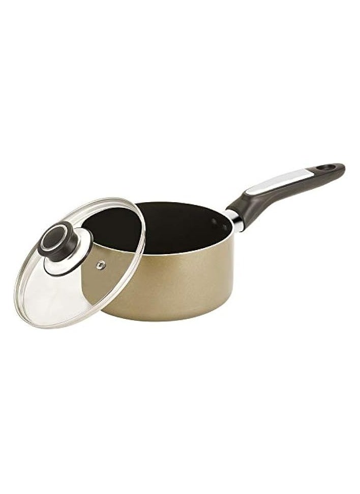 18 Cm Sauce Pan 2 Piece, Beige