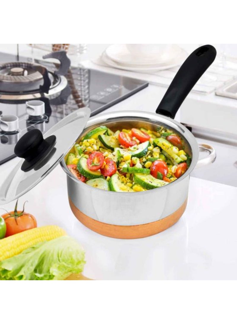 Copper Bottom Saucepan Eliminate Hot Spots And Create Even Heat Distribution