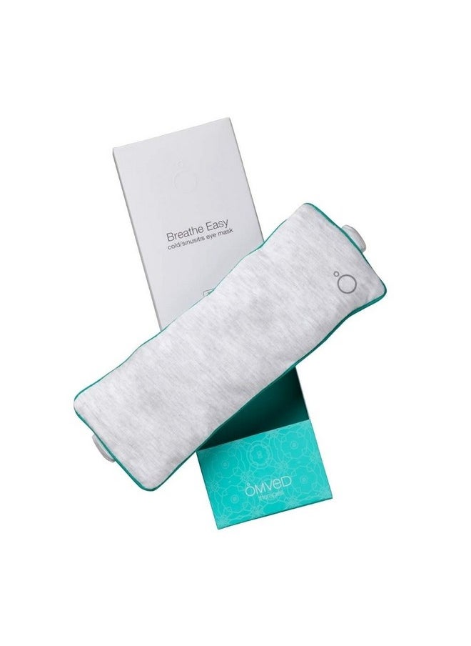 Breathe Easy Cold And Sinusitis Therapeutic Cotton Eye Mask And Eye Pillow- Relief From Sinus, Headache, Migraine, Cold And Cough, Light Grey