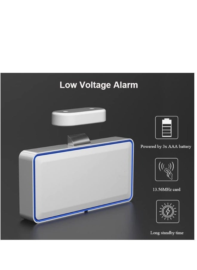 Keyless Cabinet Lock Set, Smart Electronic Hard Hidden No Drill RFID Card High Security Anti-Theft for Wooden Bookcase Wardrobes Bed Lockers Office File Drawers Home Company