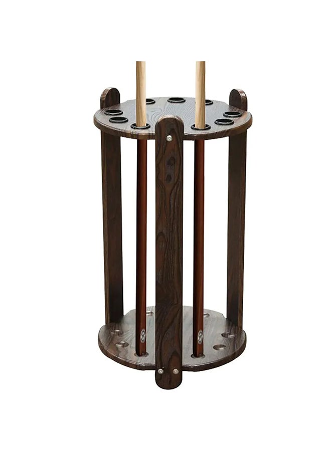 9-Pool Cue Rack  Stylish Round Billiard Stick Stand for Organized Storage