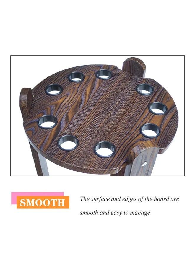 9-Pool Cue Rack  Stylish Round Billiard Stick Stand for Organized Storage