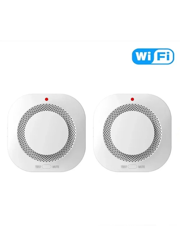 Tuya Smart WiFi  Smoke Detector Home Security Safety Prevention Smoke Sensor Sound Alarm Work With Alexa Google Home