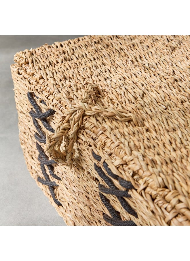 Naturaloom Stitch Rectangular Trunk with Iron Frame Inside 50 x 34 x 25 cm