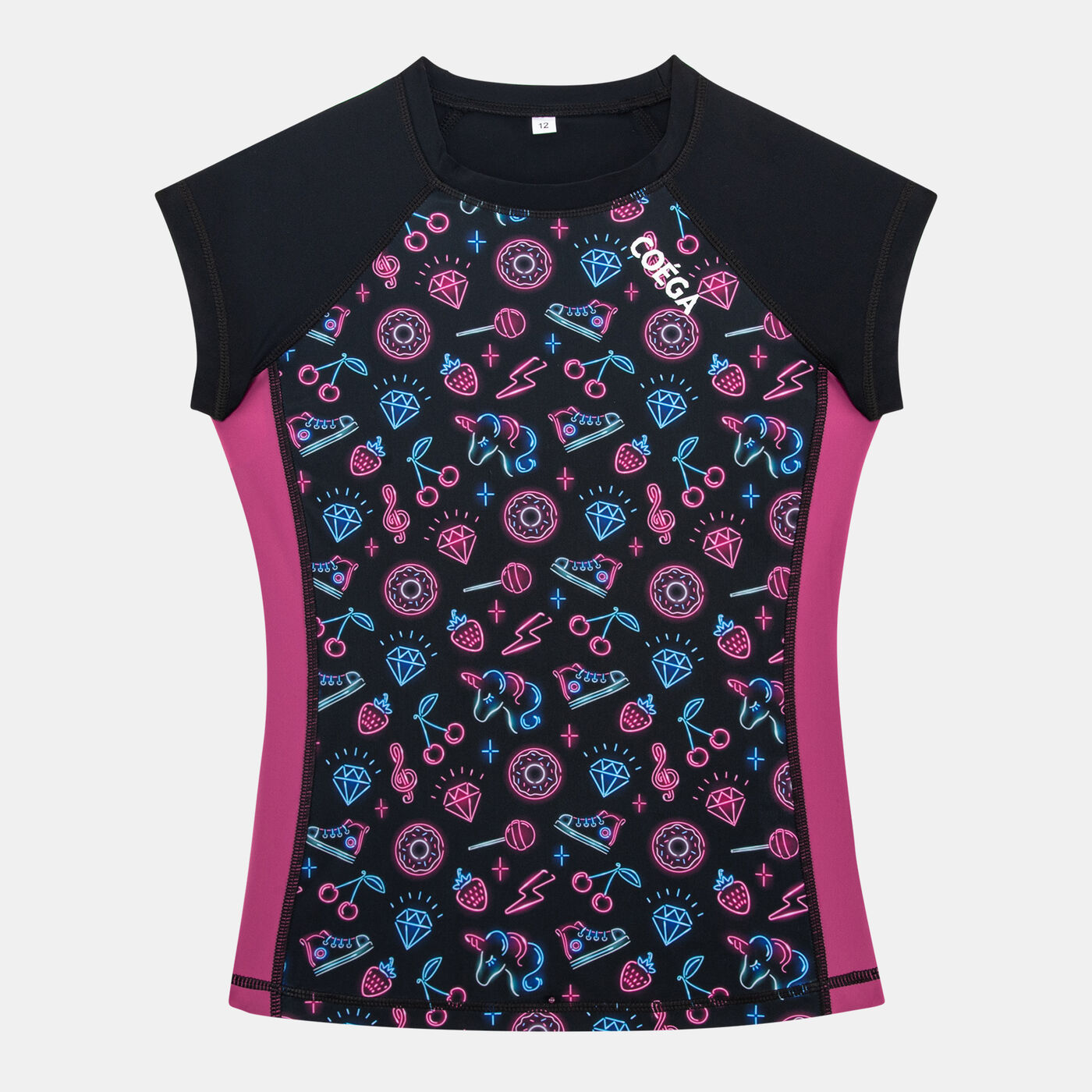 Kids' Capped Sleeve Swimming Rashguard