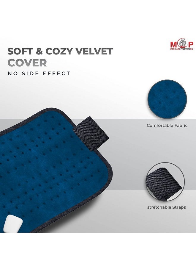 Velvet Electric Heating Pad For Back Pain Relief, Leg, Shoulder, Knee, Neck, Period Cramps, Heat Therapy Orthopaedic (With Auto Temperature Controller)