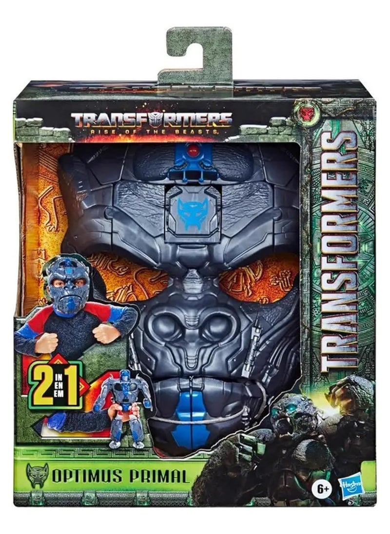 Hasbro- Transformers: Rise of the Beasts Optimus Primal 5 Inch- Converting Mask to Action Figure