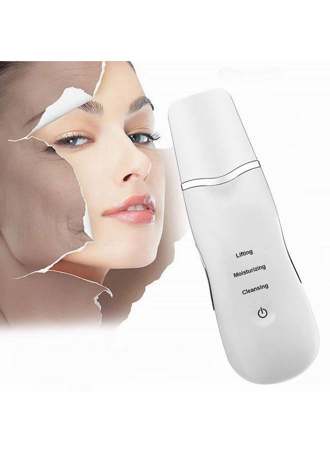 Ultrasonic Shovel Machine For Facial Skin Scrubber Lifting Moisturizing & Cleansing Skin Dirt Blackhead Remover Peeling Tool,Pore And Exfoliator, Comedone Extractor Treatment (Multicolor)