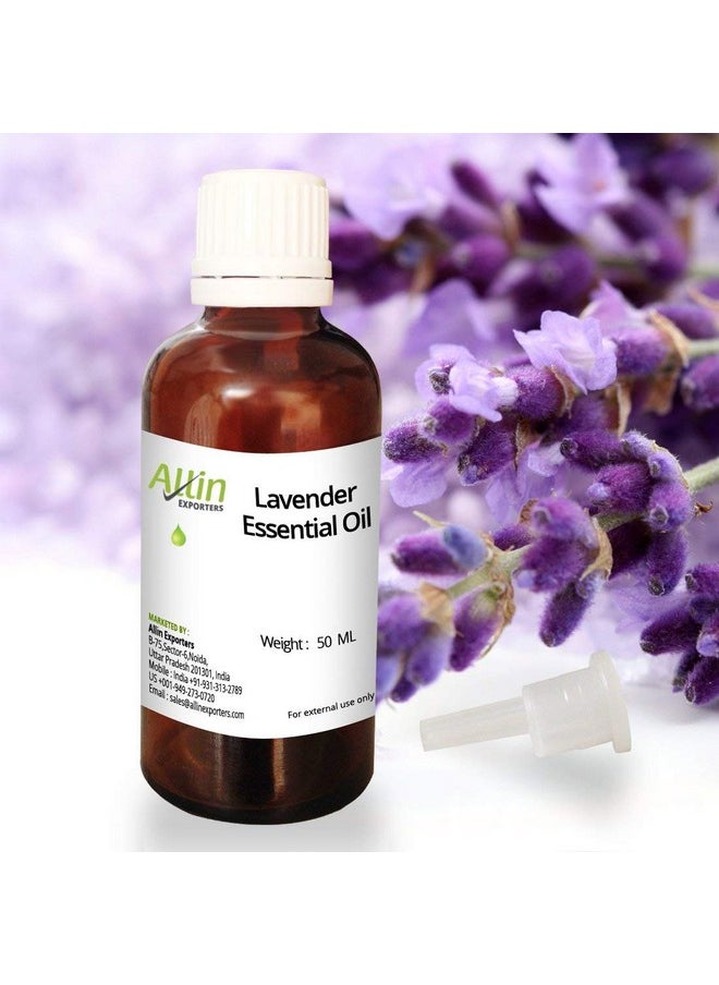 Lavender Essential Oil Pure, Natural & Undiluted Therapeutic Grade For Skin, Hair, Diffusers & Aromatherapy (50 Ml)