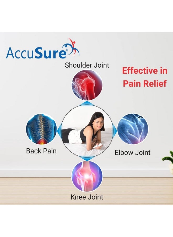 Orthopaedic Fast Heating Belt With 3 Level Heating Control For Fast Pain Relief At Back|Waist|Abdomen|Shoulder| Comes With Soft Washable Printed Cloth Cover - Xl