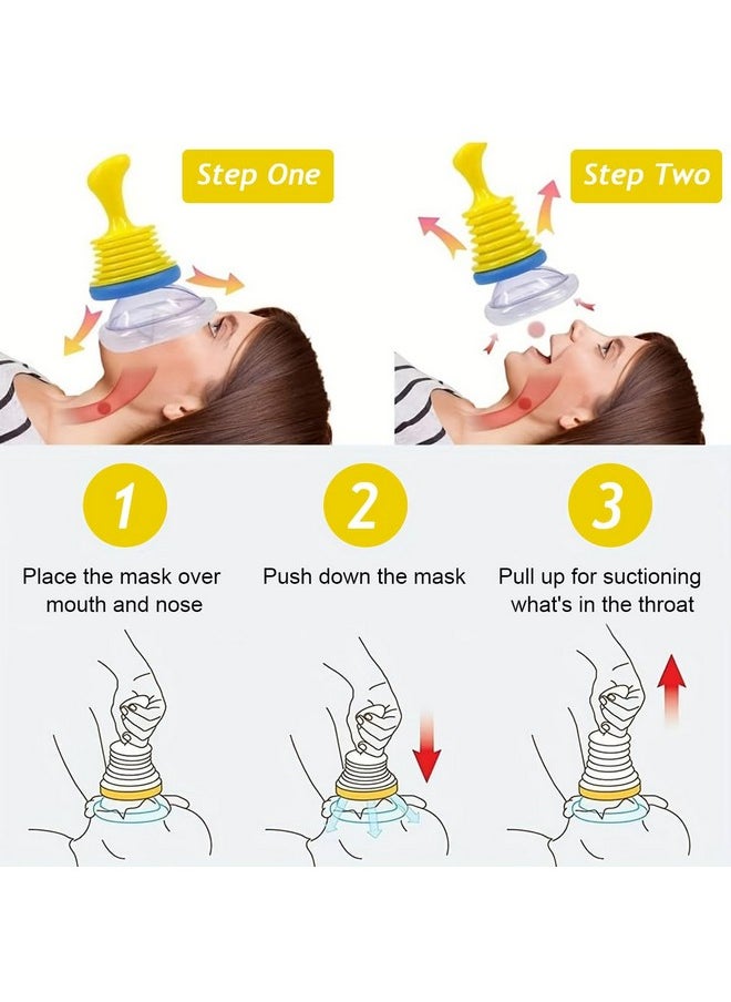 ® Choking Rescue Device With 2 Masks, Professional Emergency Device For Choking Anti Choking Device For Baby, Toddler, Elderly, Emergency First Aid Accessories