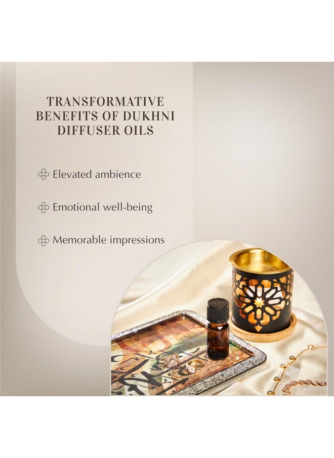 Ffuser Oil, Oud Al Qamar By Dukhni |10Ml Arabic Aroma Oil For Diffuser & Humidifier | 100% Pure Oudh Essential Oil Blend | Relax With Home Aromatherapy, For Relaxation & Massage