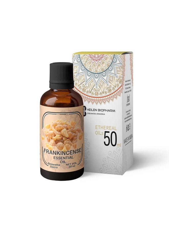 Food Grade Edible Frankincense Essential Oil - 50 Ml Bottle Pack Of 1, For Health Hairs & Skin Care Aromatherapy