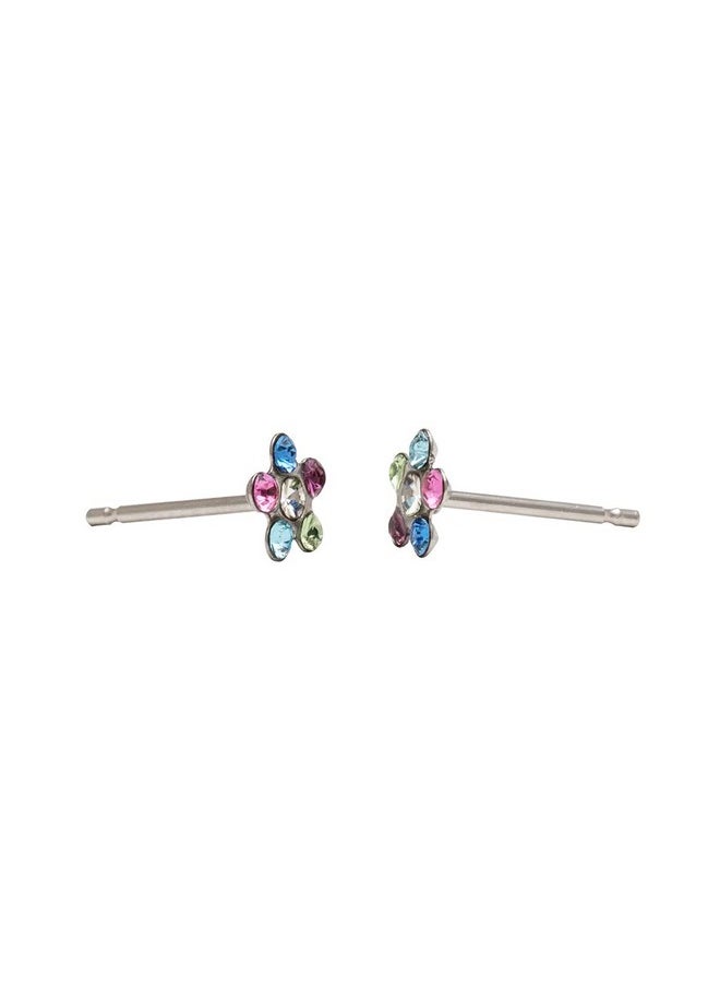 Daisy Rainbow Allergy Free Stainless Steel Ear Studs | Ideal For Every Day Wear