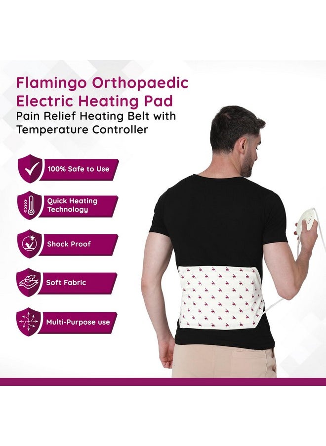 Orthopaedic Electric Heating Pad | Heat Belt With Temperature Controller | Pain Relief Heating Belt For Lower Back, Knee, Shoulder, Cramps, And Neck | Heat Pad Back Pain Relief | X-Large