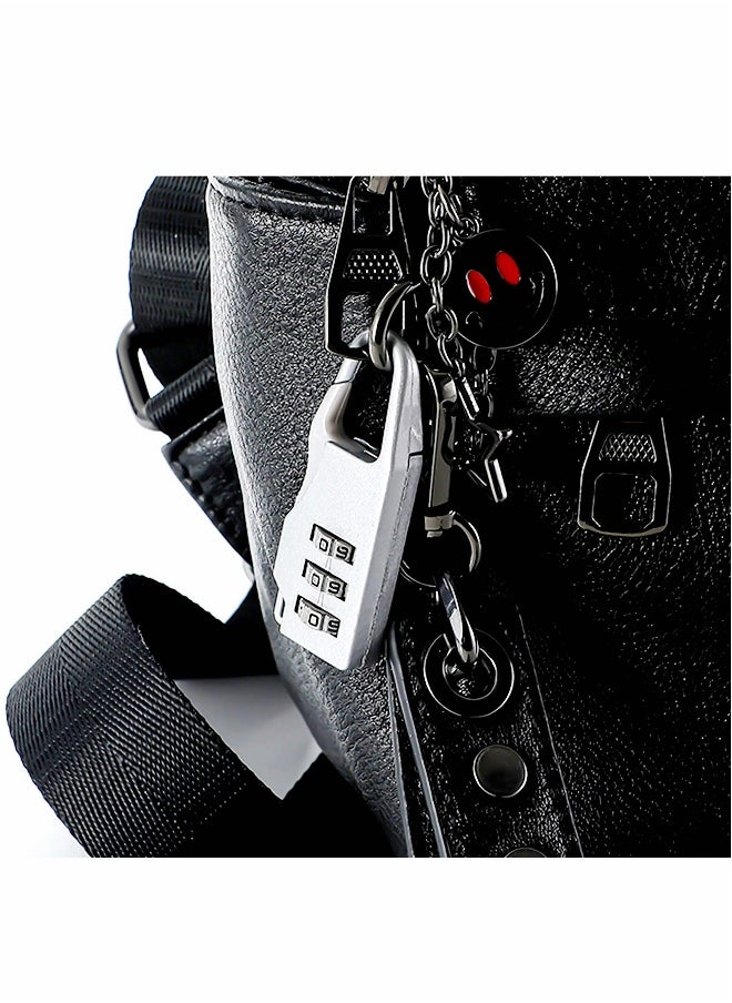 Luggage Locks, Password Travel Lock 3 Digit Sliding Colour Combination Padlocks for Travel Bag Suitcases Backpacks Storage Cabinets (6 Colors)