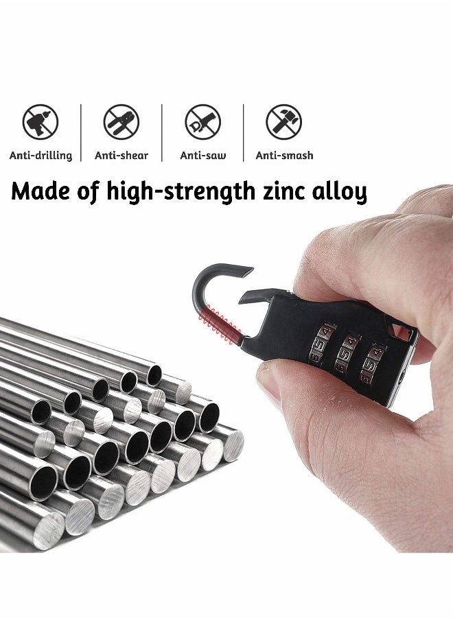 Luggage Locks, Password Travel Lock 3 Digit Sliding Colour Combination Padlocks for Travel Bag Suitcases Backpacks Storage Cabinets (6 Colors)