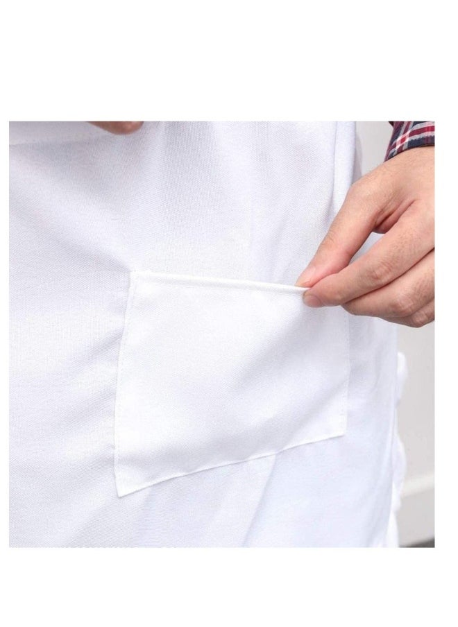 White Waist Apron Half Apron Kitchen Half Waist Apron Ruffle Chef Work Bib Maid Apron Dress Bistro Server Aprons for Waitress Cosplay Costume